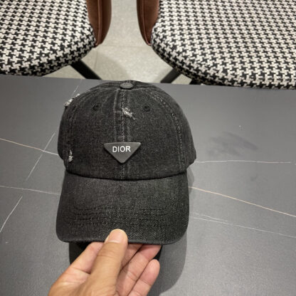 Dior triangle logo simple baseball cap - Image 6