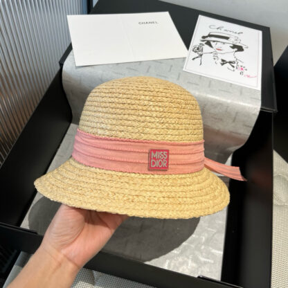 Dior stylish simple casual straw hat - Image 6