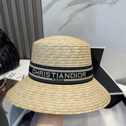 Dior fashionable and versatile straw hat - Image 6