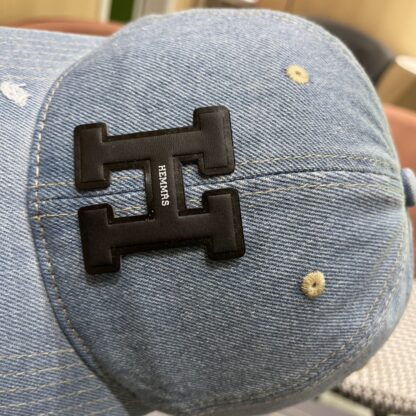 Hermès Fashion Denim Baseball Cap - Image 5