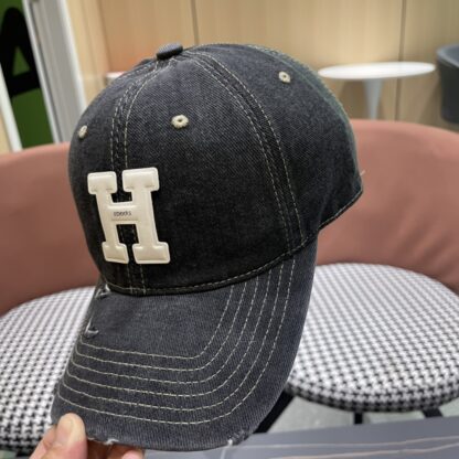 Hermes Fashion Denim Baseball Cap - Image 5