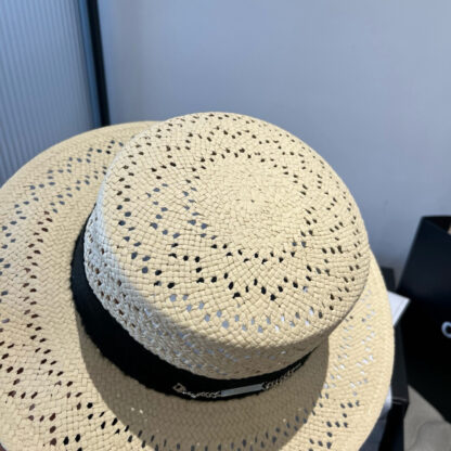Dior Fashion Flat Straw Hat - Image 6