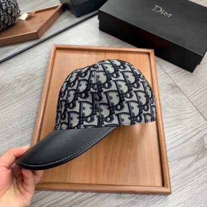 Dior Fashion Leather Brim Baseball Cap - Image 6