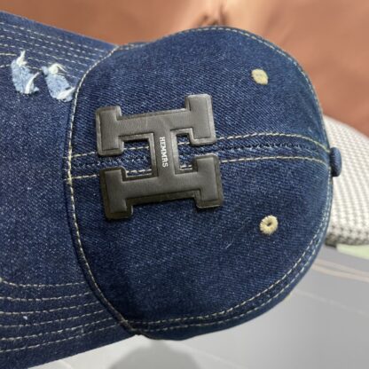 Hermes Fashion Denim Baseball Cap - Image 5