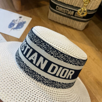 Dior new flat straw hat - Image 6
