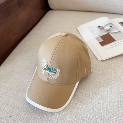 Hermès Unisex Canvas Baseball Cap - Image 5