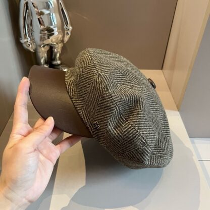 Hermès woolen new duckbill military cap - Image 5