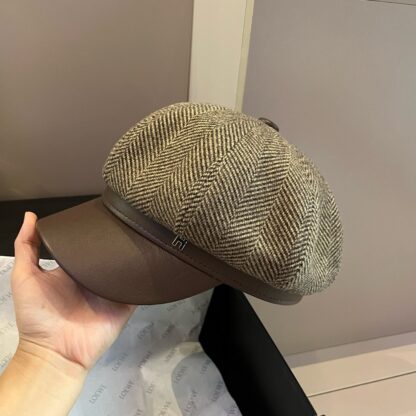 Hermes woolen new duckbill military cap - Image 5