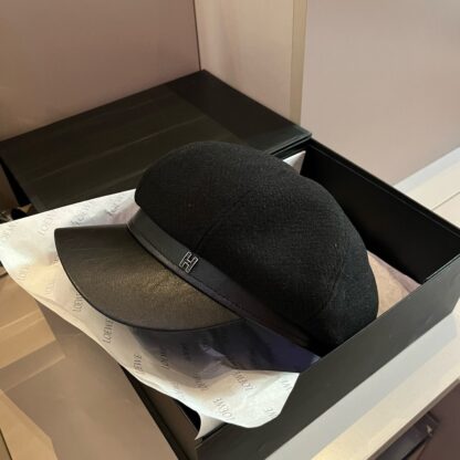 Hermes woolen new duckbill military cap - Image 5