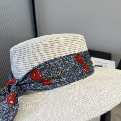 Louis Vuitton new flat straw hat - Image 5
