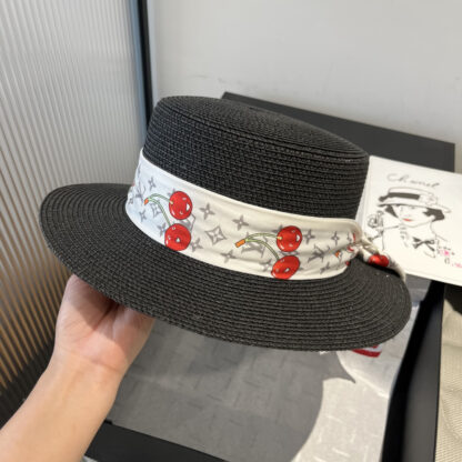 Louis Vuitton new flat straw hat - Image 5