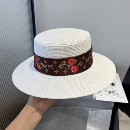 Louis Vuitton new flat straw hat - Image 5