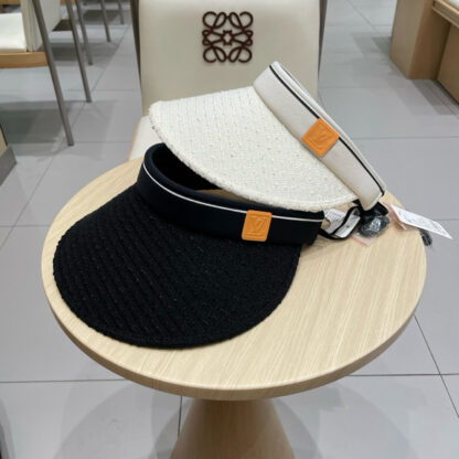 Louis Vuitton sun hat for women sun protection beach basin hat travel mountaineering headband style empty top hat - Image 4
