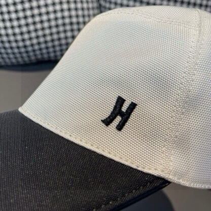 Hermes color matching breathable canvas baseball cap - Image 5