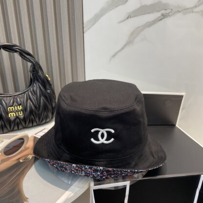 Chanel double-sided embroidered bucket hat - Image 5