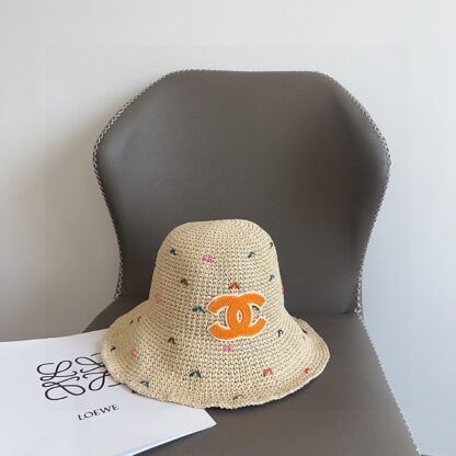 Chanel Straw Bucket Hat - Image 4