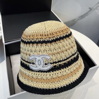 Chanel Knitted Sun Bucket Hat - Image 5