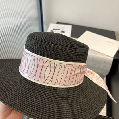 Dior silk ribbon flat hat - Image 6