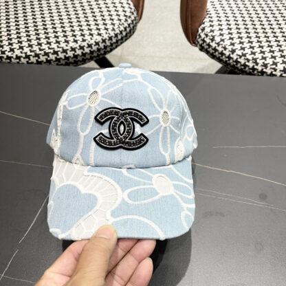 Chanel summer embroidered flower all-match baseball cap - Image 5