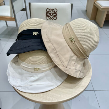 Dior bow visor straw hat - Image 6
