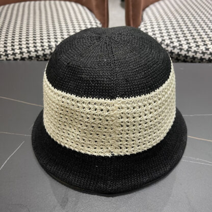 Dior hollow sun protection contrast color sun hat - Image 6