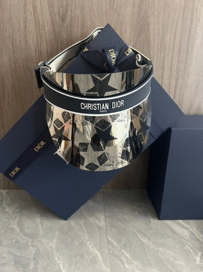 Dior Fashion Star Print Sun Hat - Image 6
