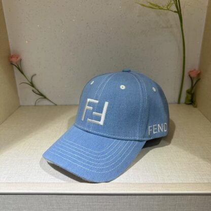 Fendi Fashion Denim Baseball Cap - Image 6