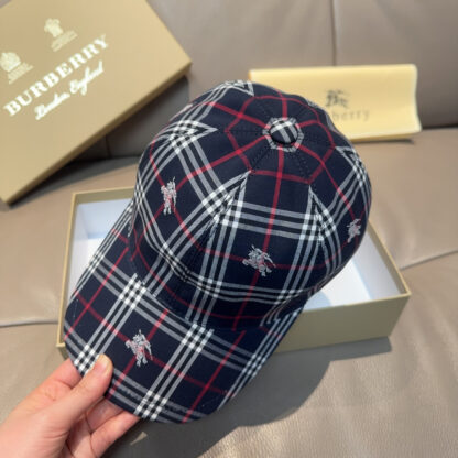 Burberry Check Fashion Baseball Cap - Image 6