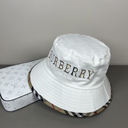 Burberry Simple Embroidery Fashion Bucket Hat - Image 6