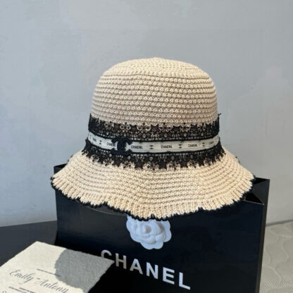 Chanel knitted wavy brim bucket hat - Image 5