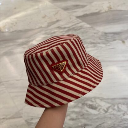 Prada classic triangle logo bucket hat - Image 5