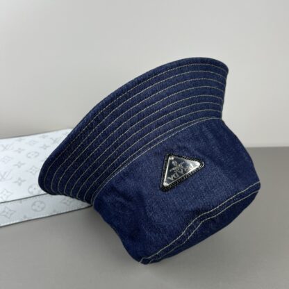 Prada classic triangle logo bucket hat - Image 5