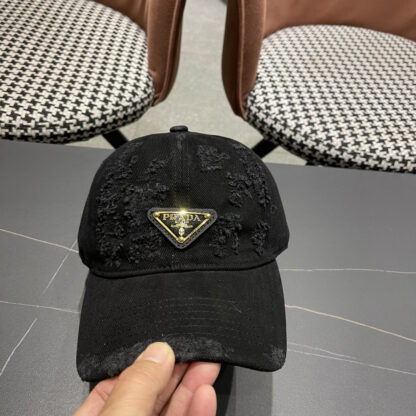 Prada classic inverted triangle logo breathable baseball cap - Image 5