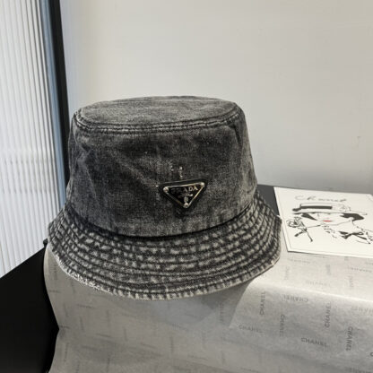 Prada Denim Bucket Hat - Image 5