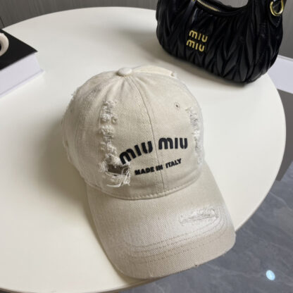 Miu Miu trendy denim baseball cap - Image 6