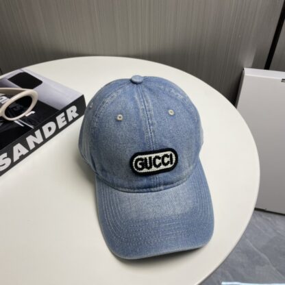 Gucci new denim baseball cap - Image 5