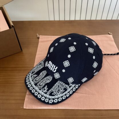 Miu Miu embroidered graffiti baseball cap - Image 6