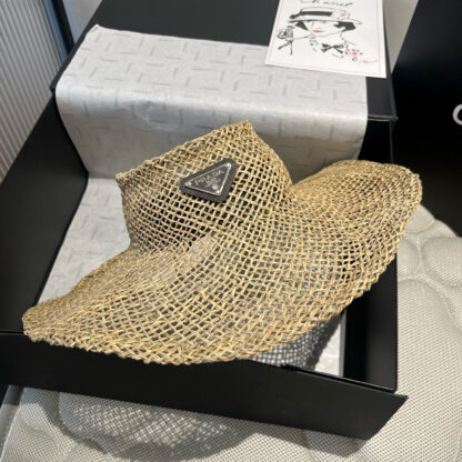 Prada's new hollow top lightweight straw hat - Image 4