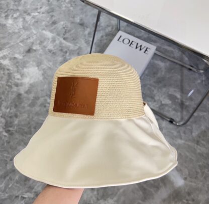 Saint Laurent woven bow bucket hat - Image 5
