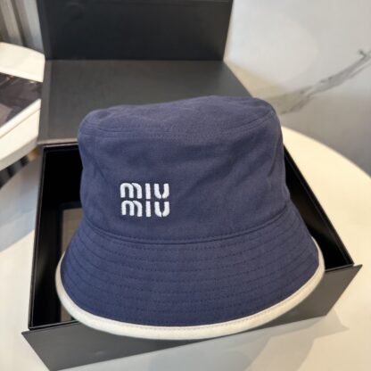 Miu Miu Simple Embroidered Bucket Hat - Image 6