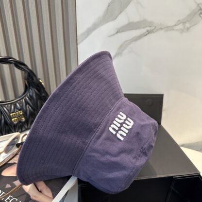 Miu Miu Simple Embroidered Bucket Hat - Image 6