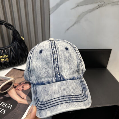 Saint Laurent Dopamine Color Simple Baseball Cap - Image 5
