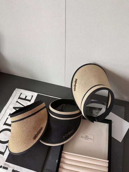 Yves Saint Laurent vintage elegant sun hat - Image 5