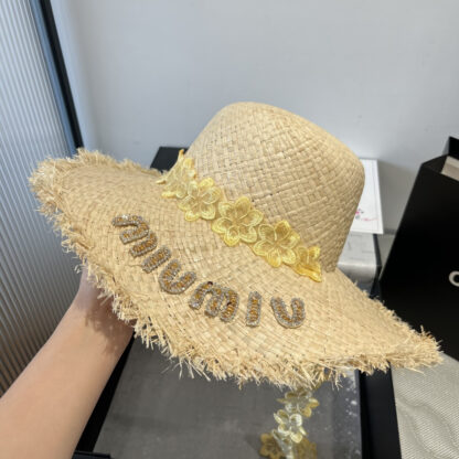 Miu Miu exquisite raffia sunhat - Image 6
