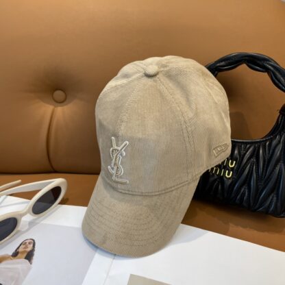 Yves Saint Laurent embroidered corduroy baseball cap - Image 5
