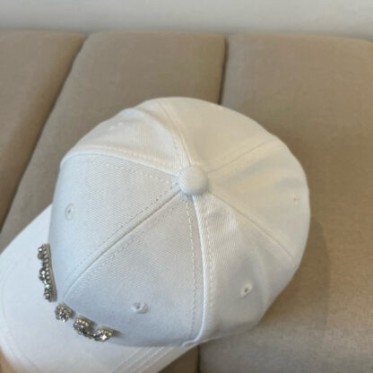 Miu Miu exquisite diamond logo fashion baseball cap - Image 6