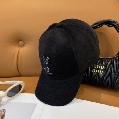 Yves Saint Laurent embroidered corduroy baseball cap - Image 5