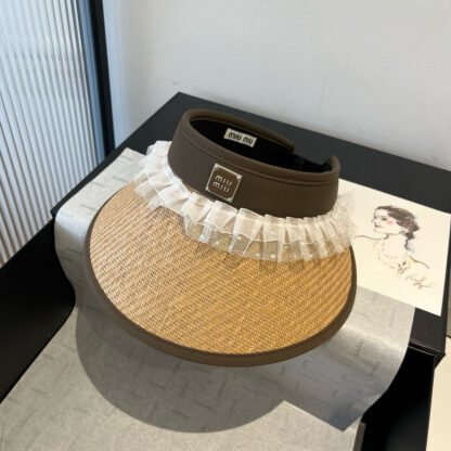 Miu Miu hollow headband sun hat - Image 6