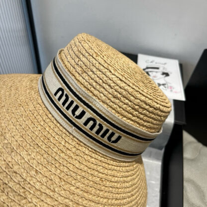 Miu Miu Raffia Hat - Image 6