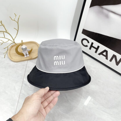 Miu Miu Colorblock Simple Bucket Hat - Image 6